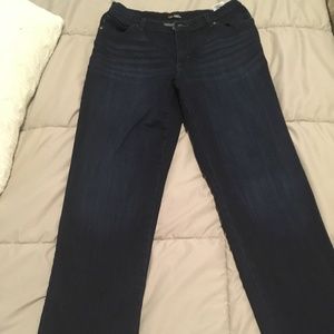 Dark Skinny Straight Leg Lee Riders Women's Jeans